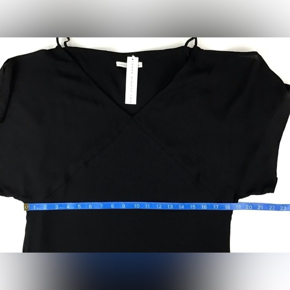 NWT Three Eighty Two Black Cold Shoulder Mini Shift Dress | XS - Picture 7 of 11